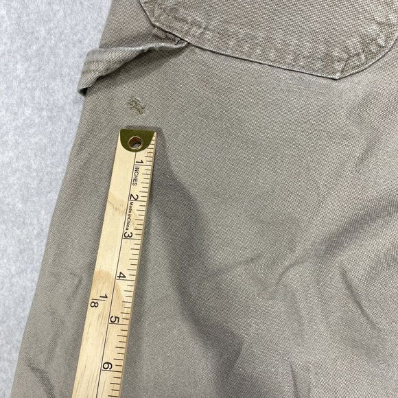 Rustler Jeans Mens 34x31 Beige Workwear Carpenter Hammer Loop Distressed Denim - Picture 7 of 12